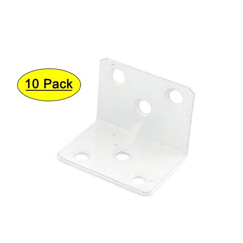 small white l brackets